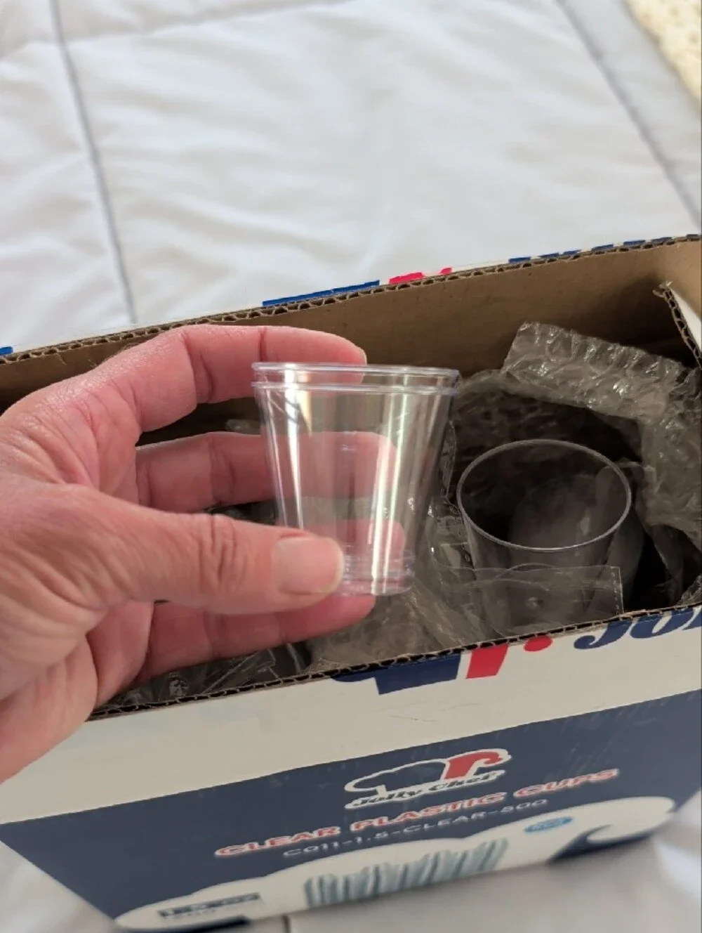 Clear Plastic Cups - 1.5 oz, Pack of 490